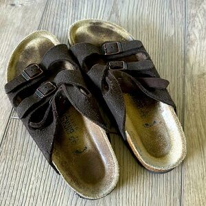 3 strap Birkenstock sandals